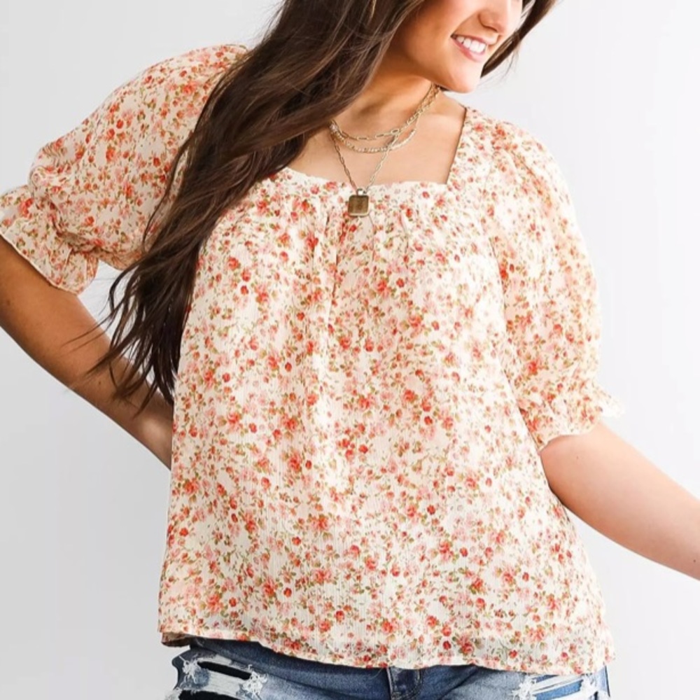 Daytrip floral woven top✨